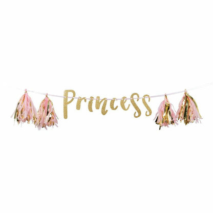 Glitter Princess Banner 5 Ft. 1Ct - Toy World Inc