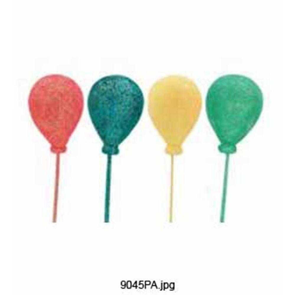 Glitter Styro Balloon (Pastel) 50Mm 8pc - Toy World Inc