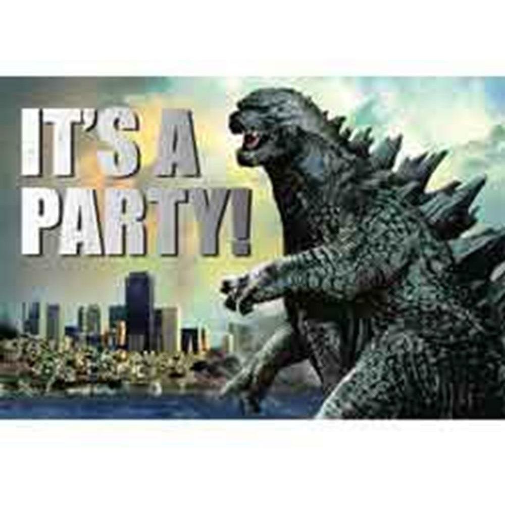 Godzilla Invitation - Thank You Notes 8 - Toy World Inc