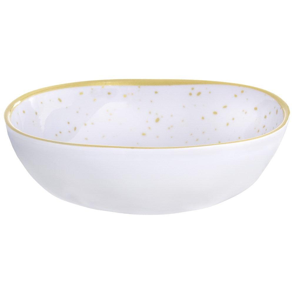 Gold 6.3in Melamine Plastic Bowl 1ct - Toy World Inc