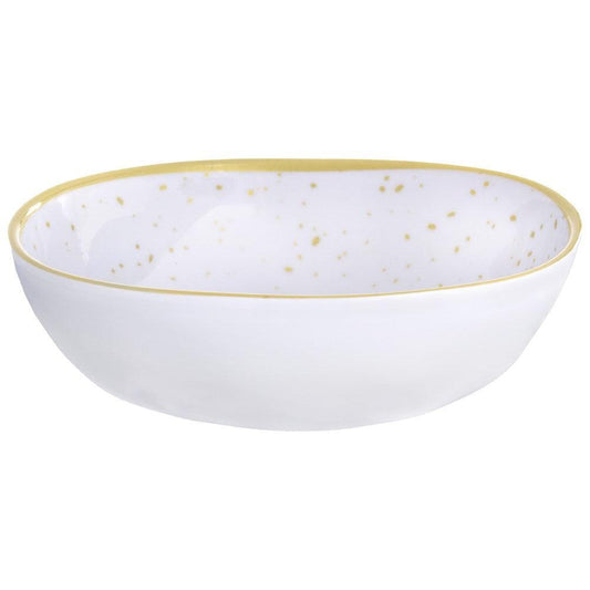 Gold 6.3in Melamine Plastic Bowl 1ct - Toy World Inc