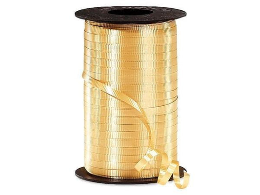 Gold Curling Ribbon 3/16in x 500yd - Toy World Inc