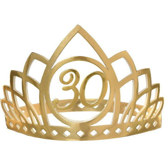 Golden Age Birthday Crown 30th - Toy World Inc