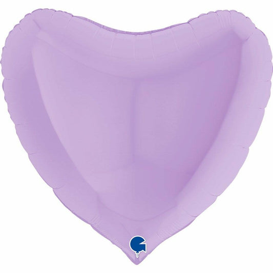 Grabo Lilac Matte Heart 36in Foil Balloon - Toy World Inc