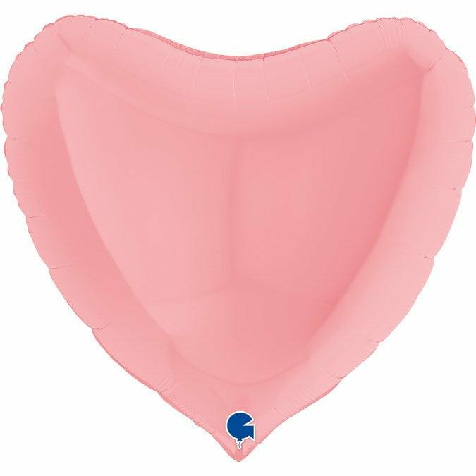 Grabo Pink Matte Heart 36in Foil Balloon - Toy World Inc