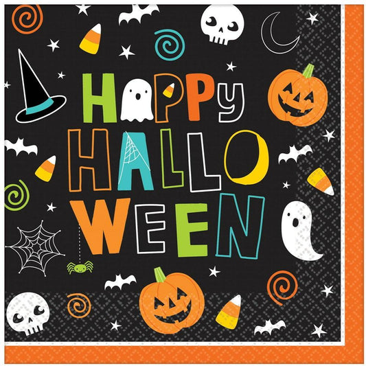 Hallo-ween Friends Luncheon Napkins 125ct - Toy World Inc