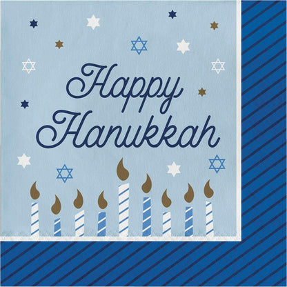 Hanukkah Celebration Luncheon Napkin 16ct - Toy World Inc