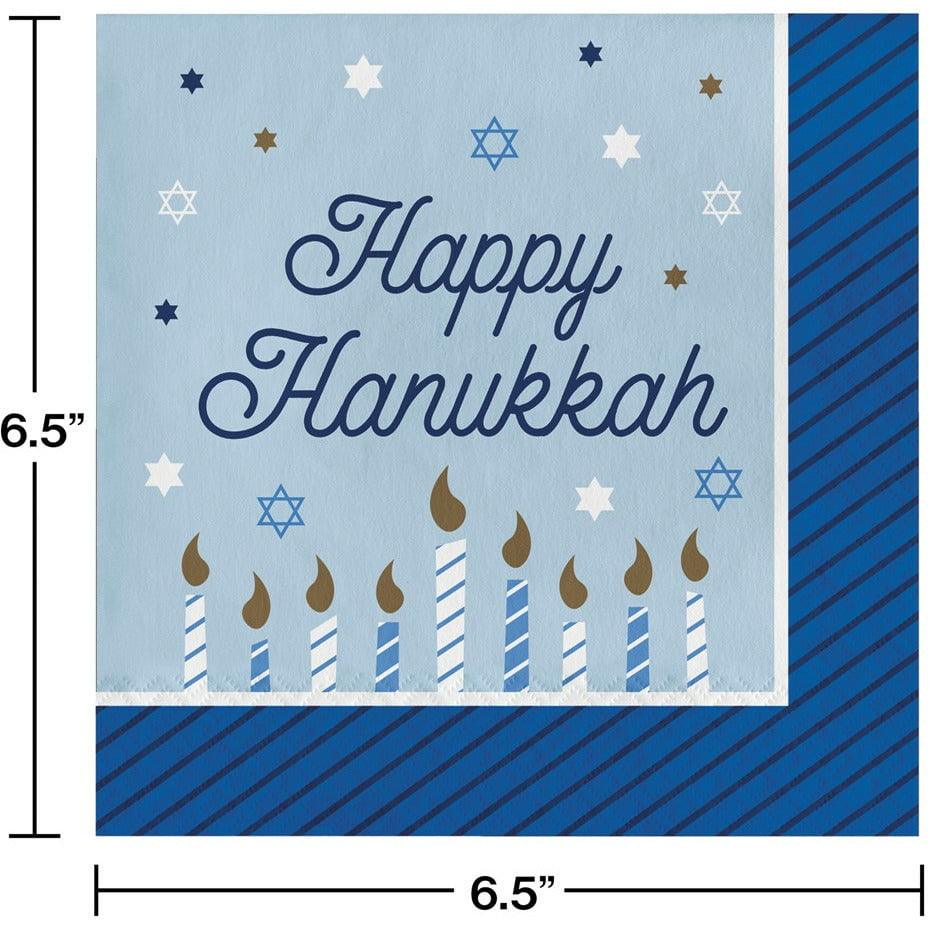 Hanukkah Celebration Luncheon Napkin 16ct - Toy World Inc