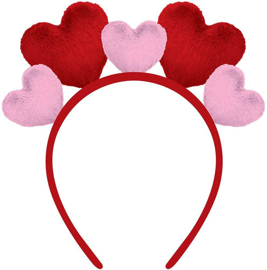 Headband Plush Hearts - Toy World Inc