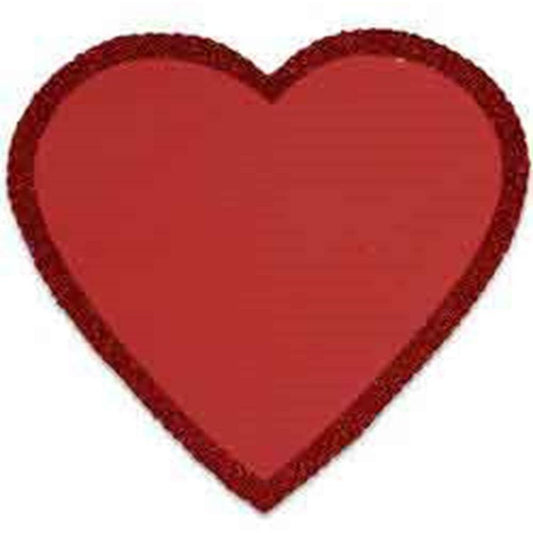 Heart 8.25in Glitter Trim Foam - Toy World Inc