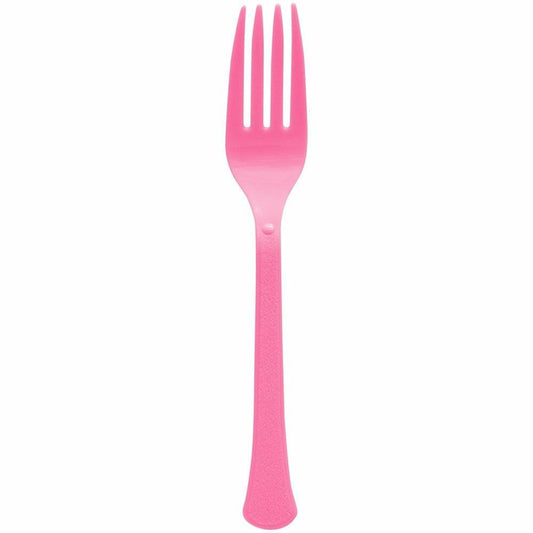 Heavy Weight Fork 50ct Bright Pink - Toy World Inc