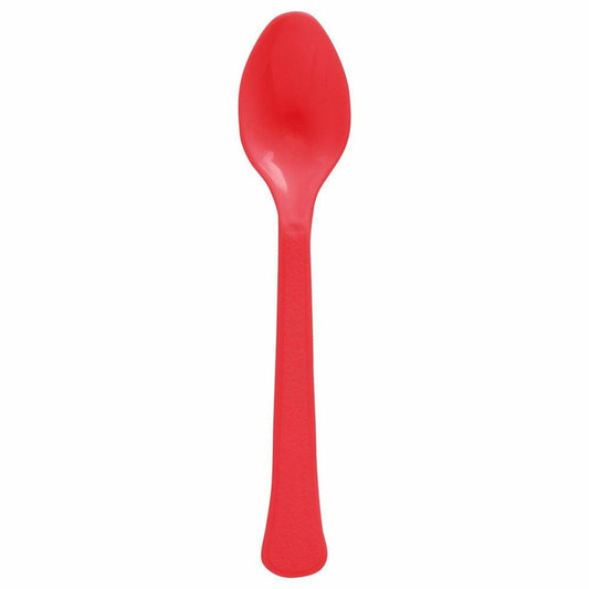 Heavy Weight Spoon 20ct Apple Red - Toy World Inc