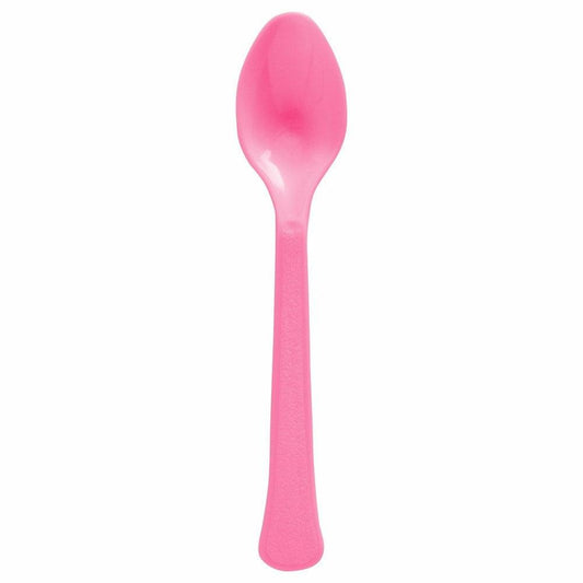 Heavy Weight Spoon 20ct Bright Pink - Toy World Inc