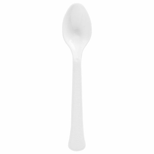 Heavy Weight Spoon 20ct Frosty White - Toy World Inc