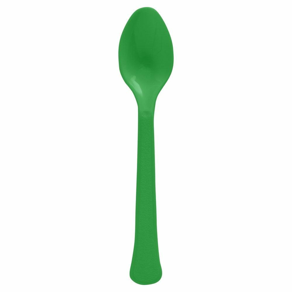 Heavy Weight Spoon 50ct Festive Green - Toy World Inc