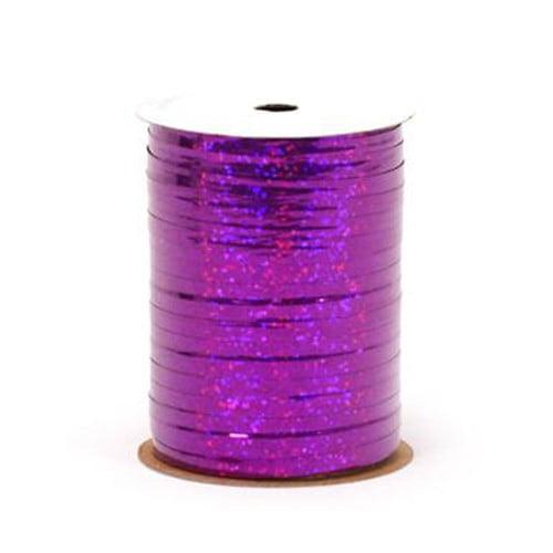 Holographic Purple Curling Ribbon 3/16in x 100yd - Toy World Inc