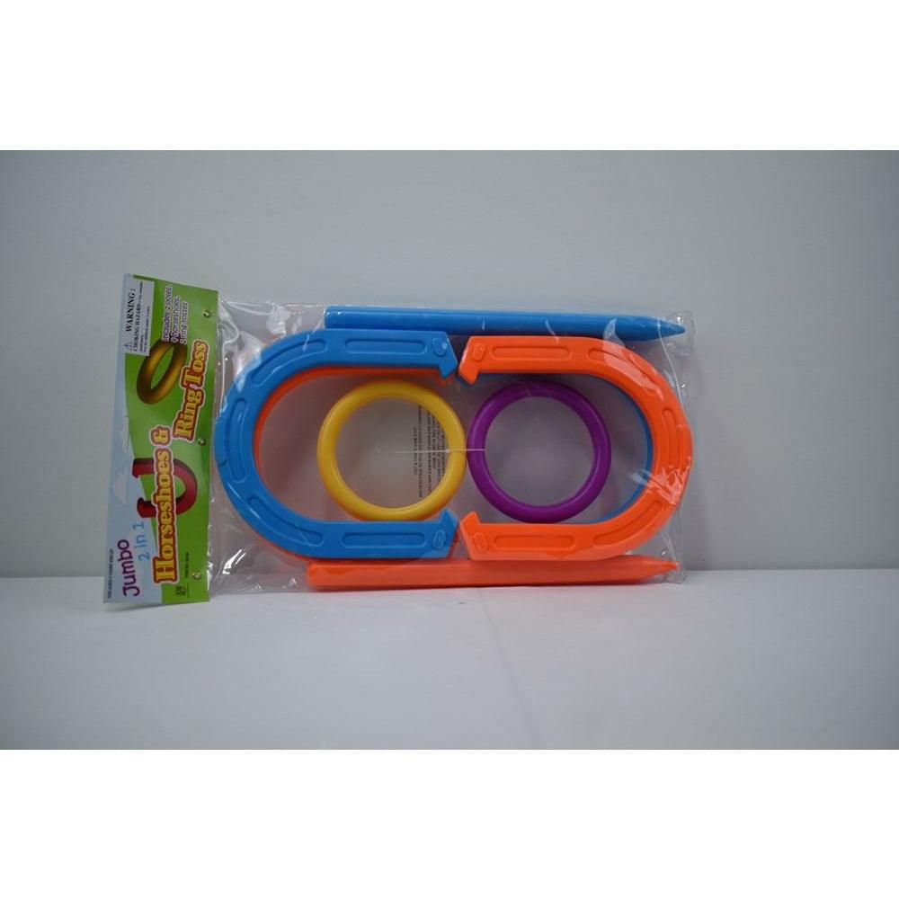 Horse Shoes and Ring Toss 2in1 Jumbo Game - Toy World Inc