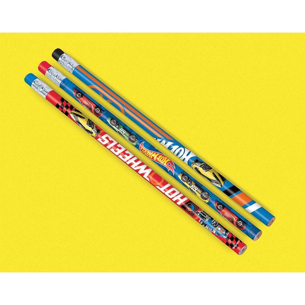 Hot Wheel Wild Racer Pencil 12ct - Toy World Inc