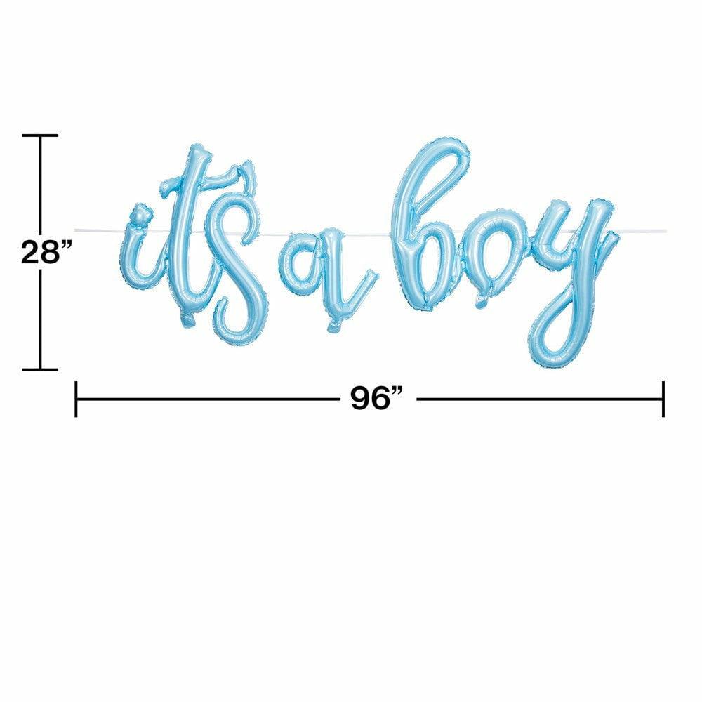 It'S A Boy Balloon Banner 1Ct - Toy World Inc