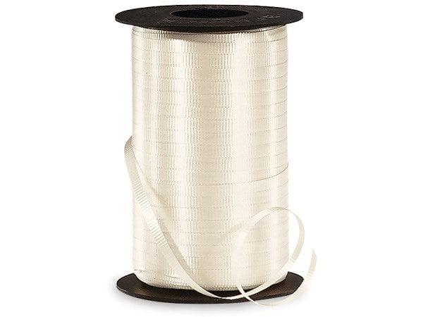 Ivory Curling Ribbon 3/16in x 500yd - Toy World Inc