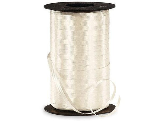 Ivory Curling Ribbon 3/16in x 500yd - Toy World Inc