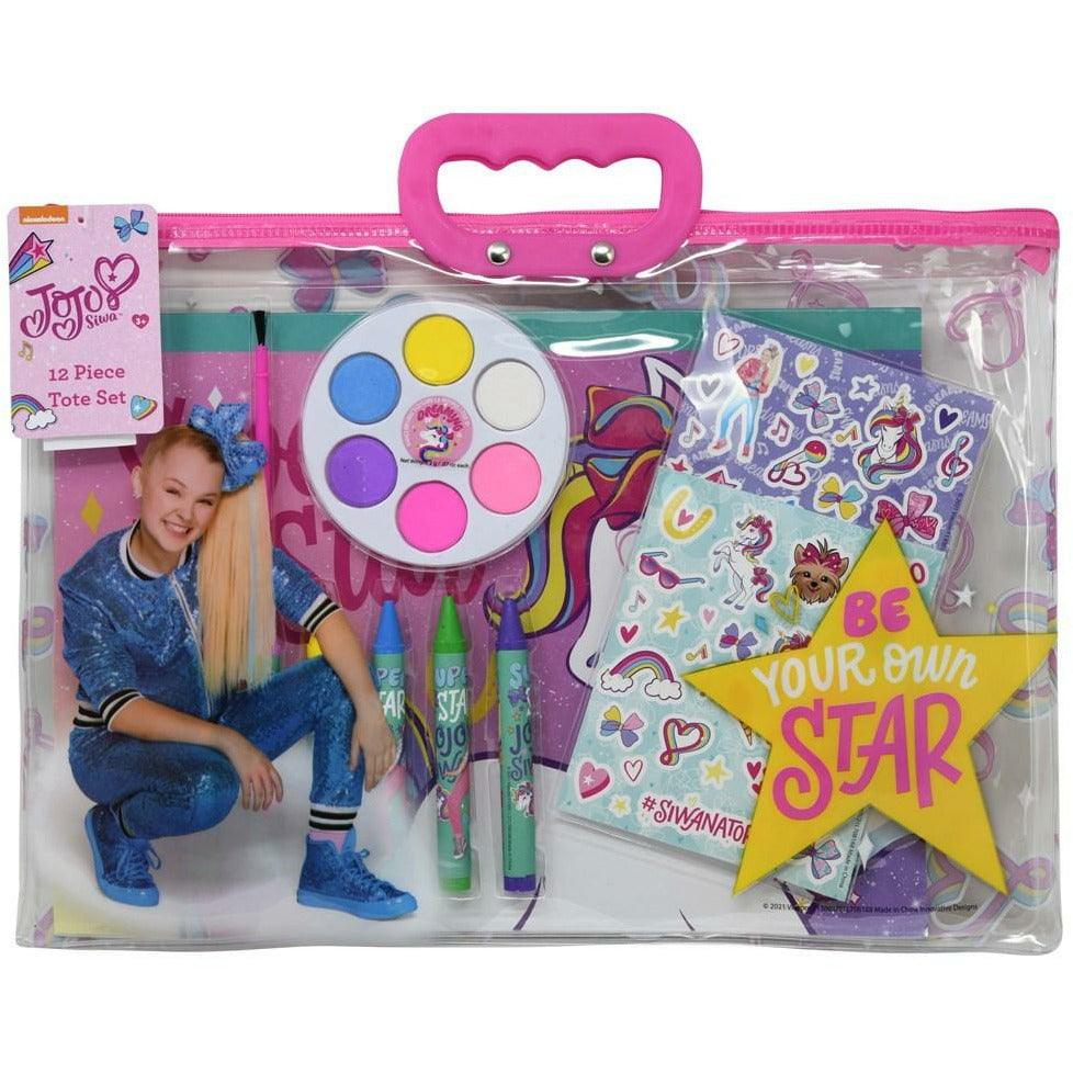 Jojo Siwa 12pc Stationery In Zipper Tote Set 13.2x.50x9.5 - Toy World Inc