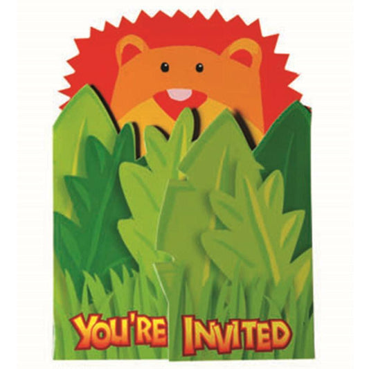 Jungle Animal Novelty Jumbo Invite - Toy World Inc