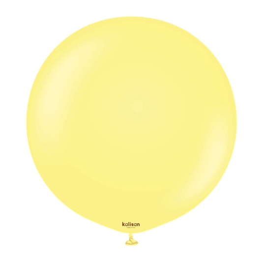 Kalisan 36in Macaron Yellow Latex Balloons 2ct - Toy World Inc