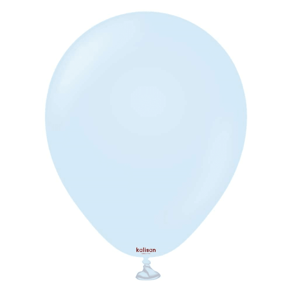 Kalisan 5in Macaron Baby Blue Latex Balloons 100ct - Toy World Inc