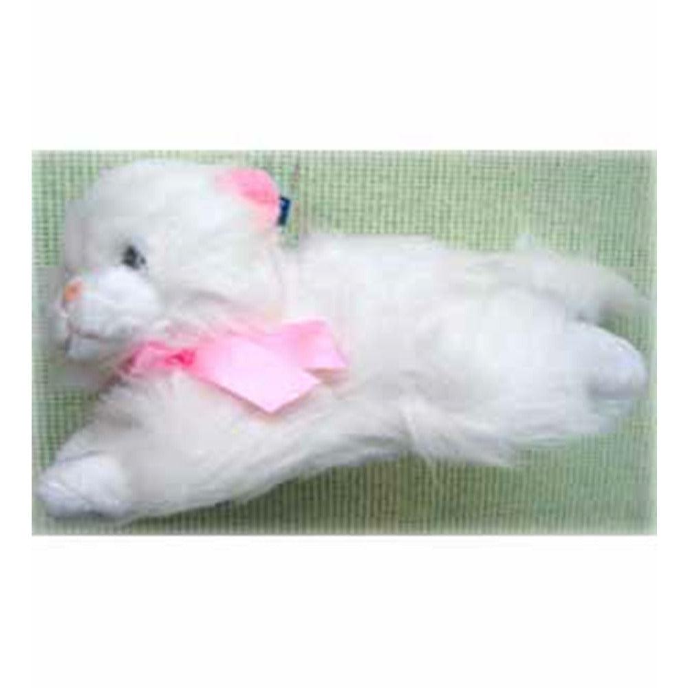 Laying Cat 11in W-Sound - Toy World Inc