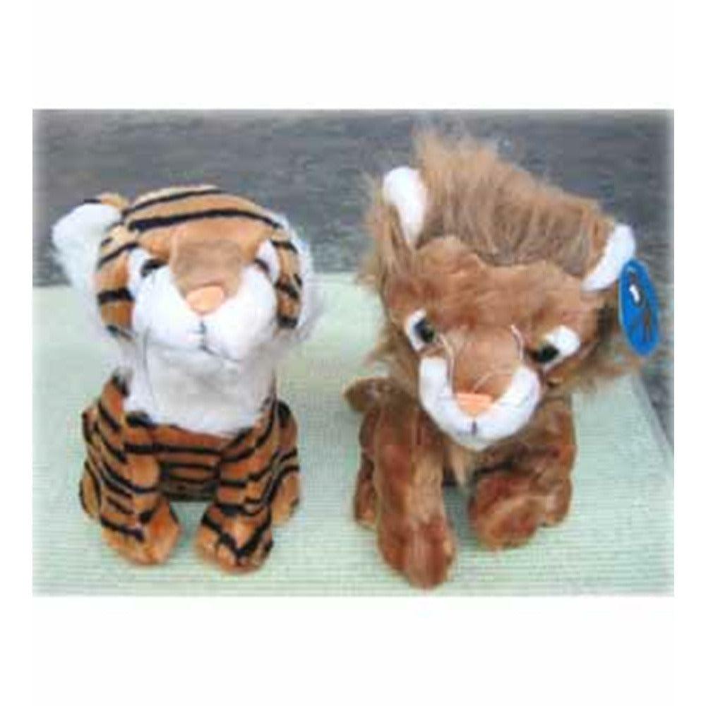 Lion and Tiger 10.5 in - Toy World Inc
