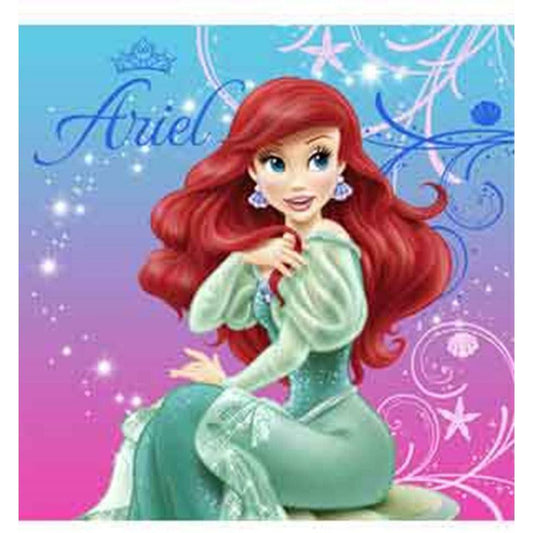 Little Mermaid Sparkle Napkin (L) - Toy World Inc