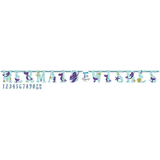 Little Mermaid Wishes Letter Banner (XL) - Toy World Inc