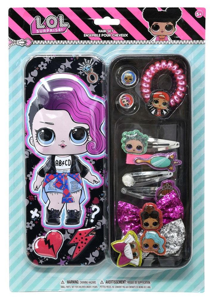 LOL Hair Accessories In Tin 7.5x1x11 - Toy World Inc