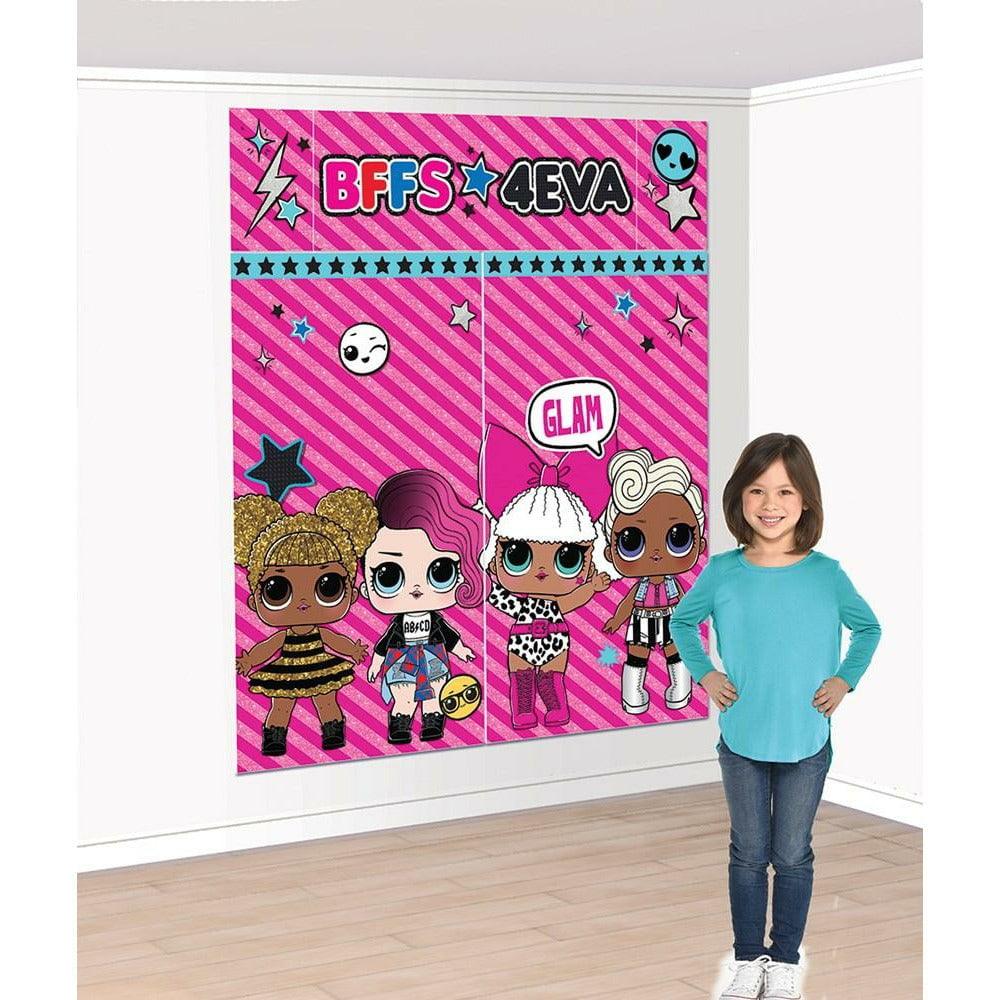 LOL Surprise Together 4 Eva Scene Setters Wall Decorating Kit - Toy World Inc