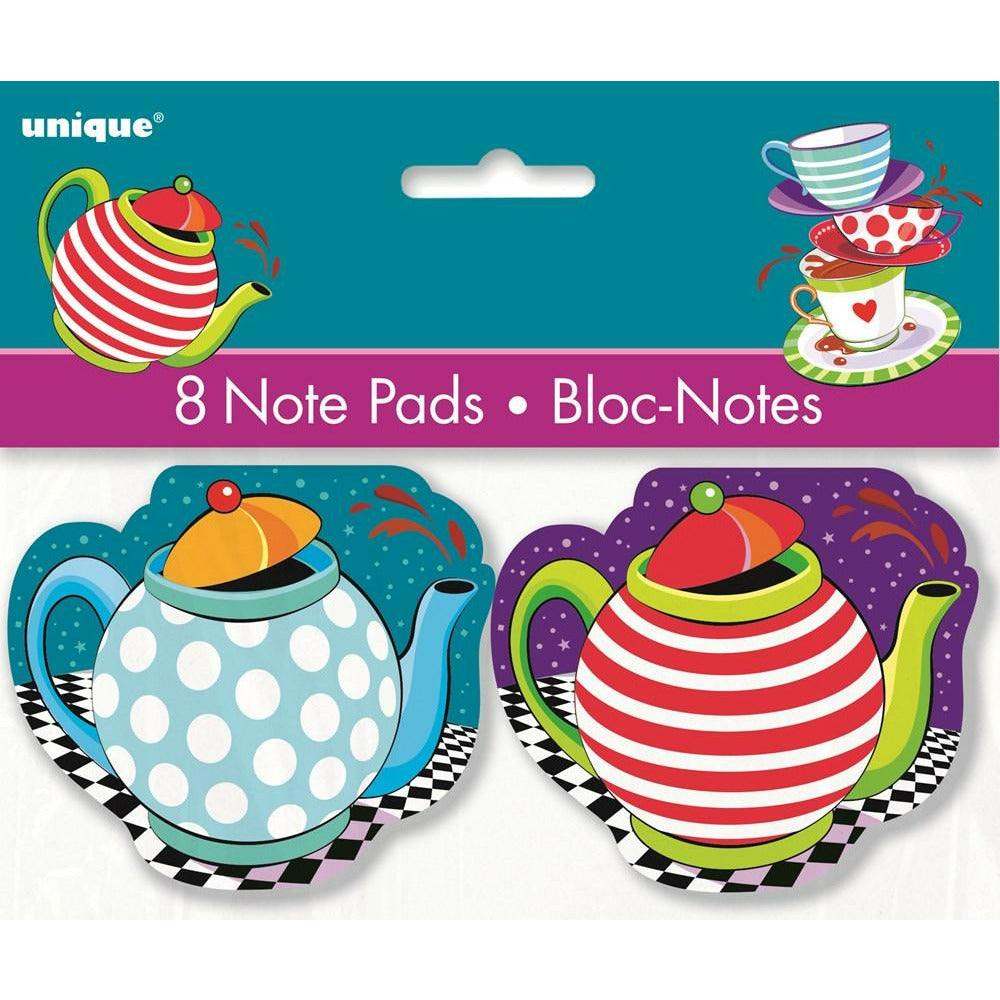 Mad Tea Party Note Pad 8ct - Toy World Inc