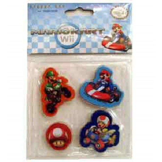 Mario Brothers Eraser 4ct - Toy World Inc