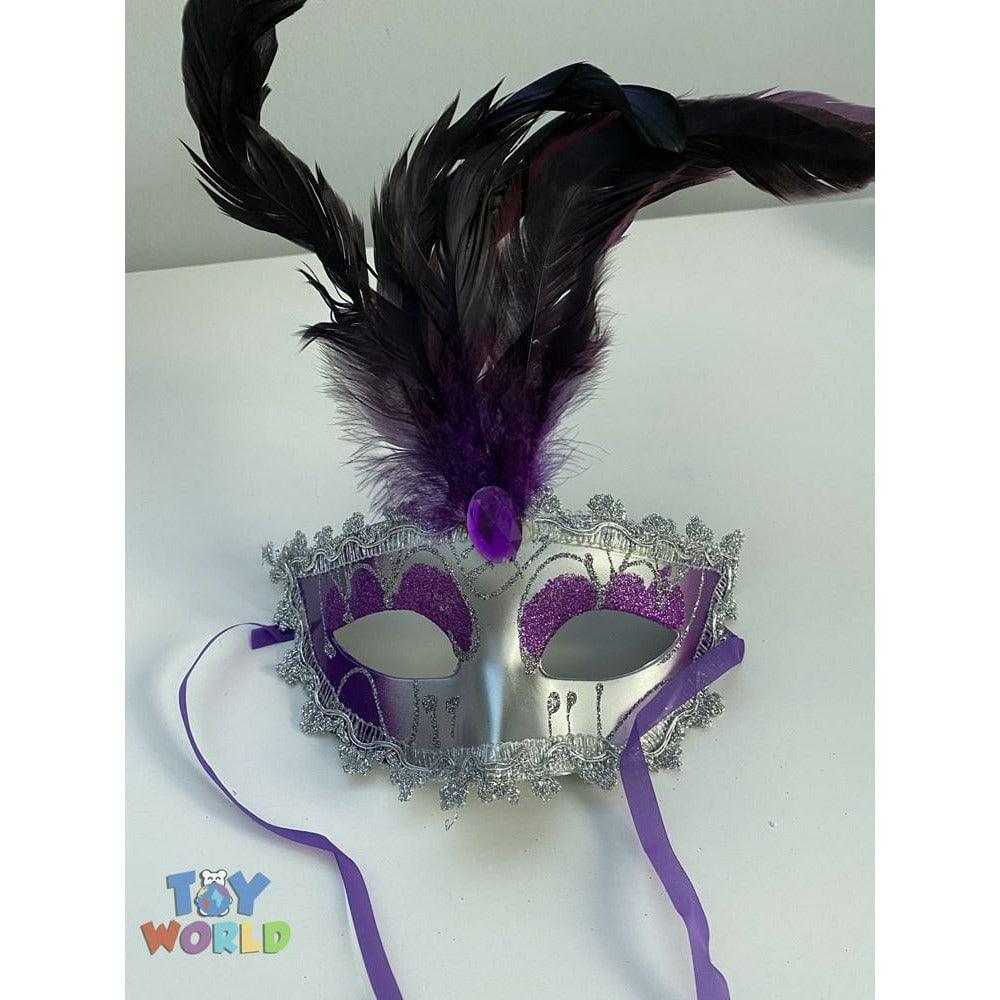 Mask w Rhinestones Purple - Toy World Inc