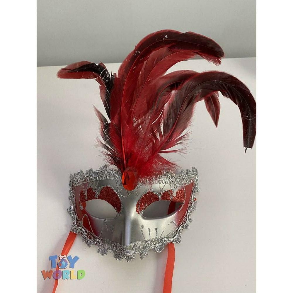 Mask w Rhinestones Red - Toy World Inc