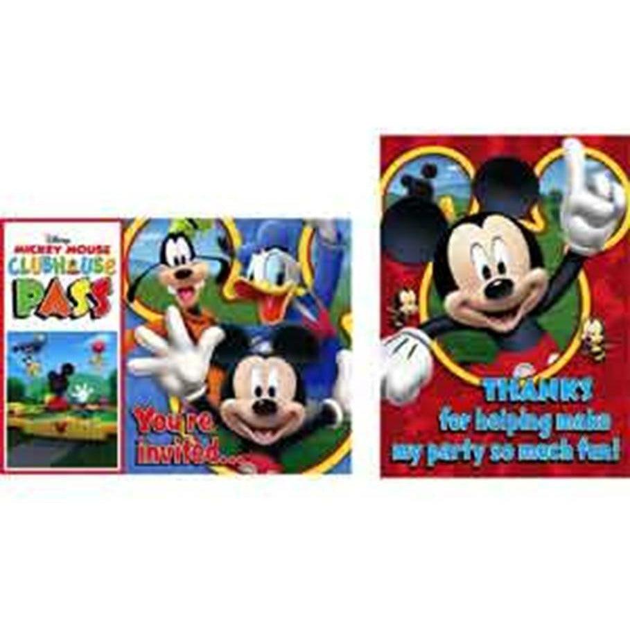 Mickey Playtime Invitiation and Thank Y - Toy World Inc