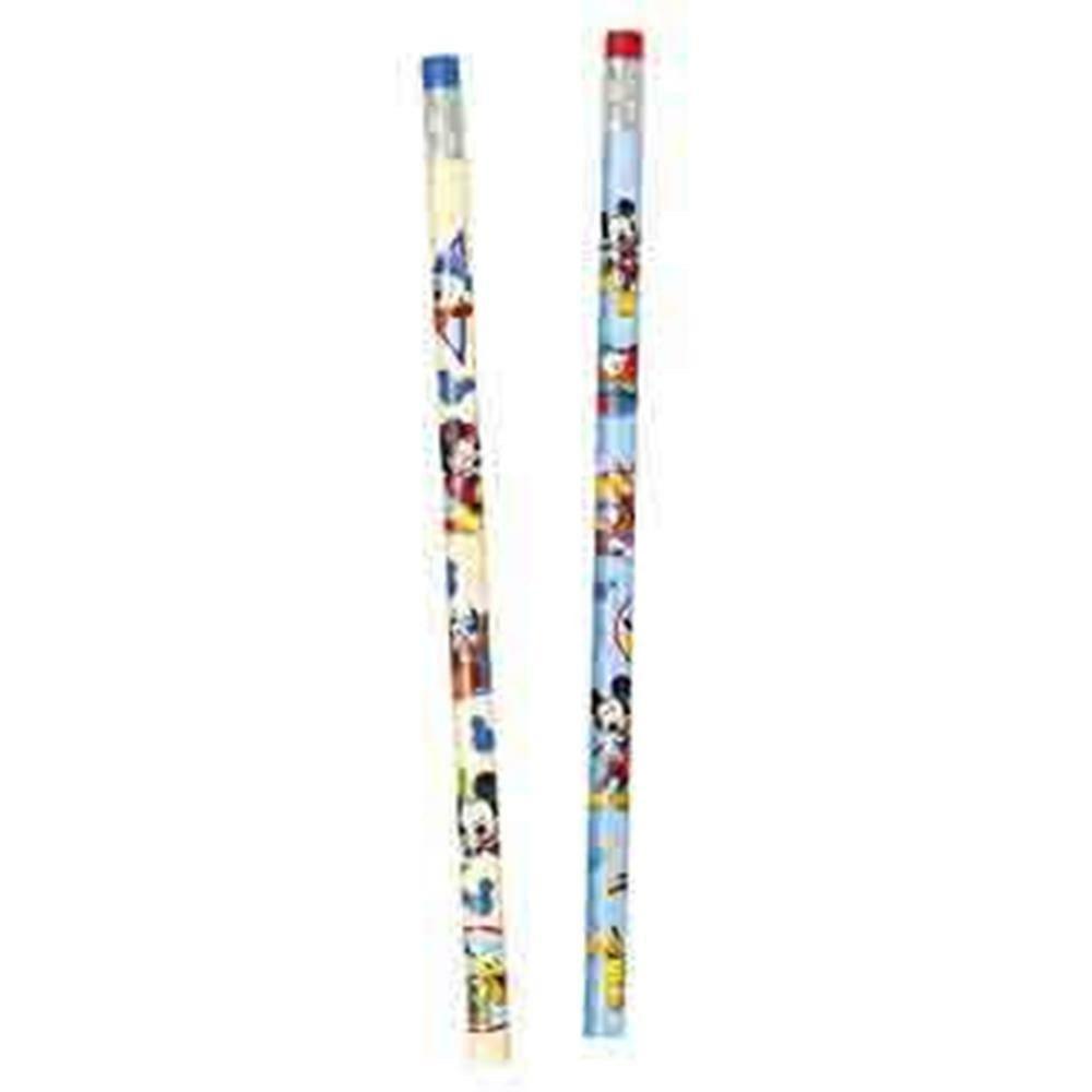 Mickey Roadster Pencil 8ct - Toy World Inc