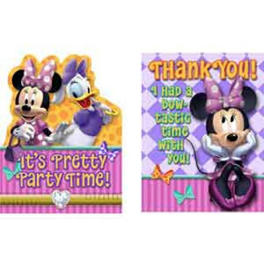 Minnie Dream Party Invitation and Thank - Toy World Inc