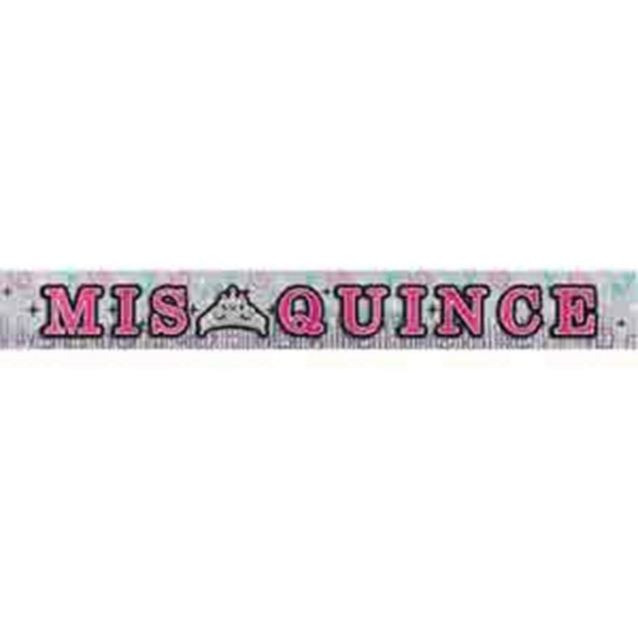 Mis Quince Anos Letter Banner 10ft - Toy World Inc