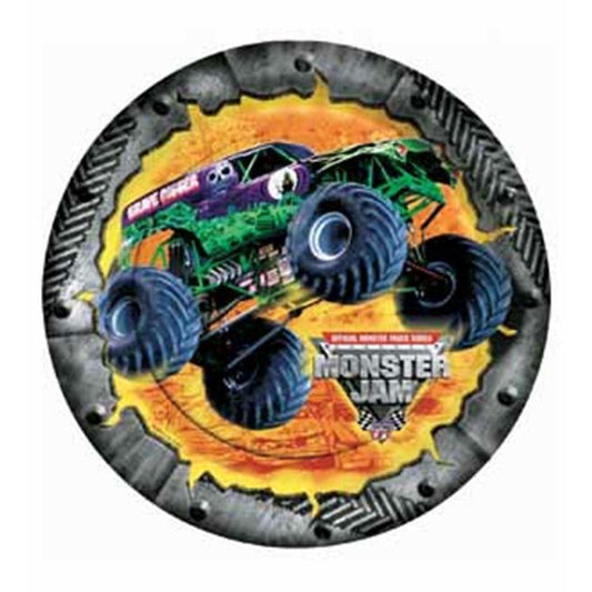 Monster Truck Jam Plate (L) 8ct - Toy World Inc