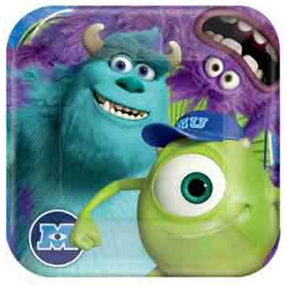Monsters University Plate (L) 8ct - Toy World Inc