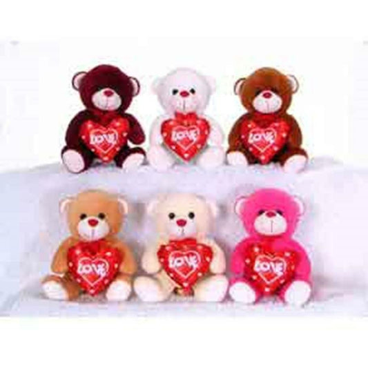 Multi Lover 9in Asst Animal w-Heart - Toy World Inc