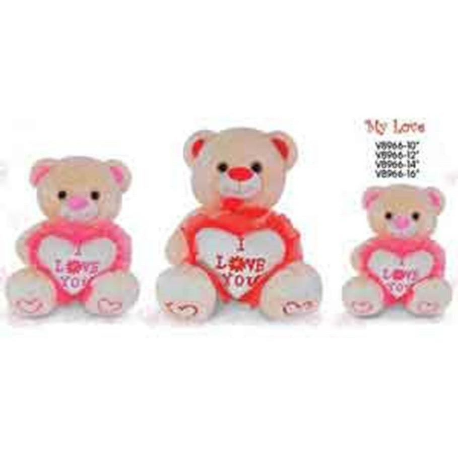 My Love Heart Bear 12in - Toy World Inc