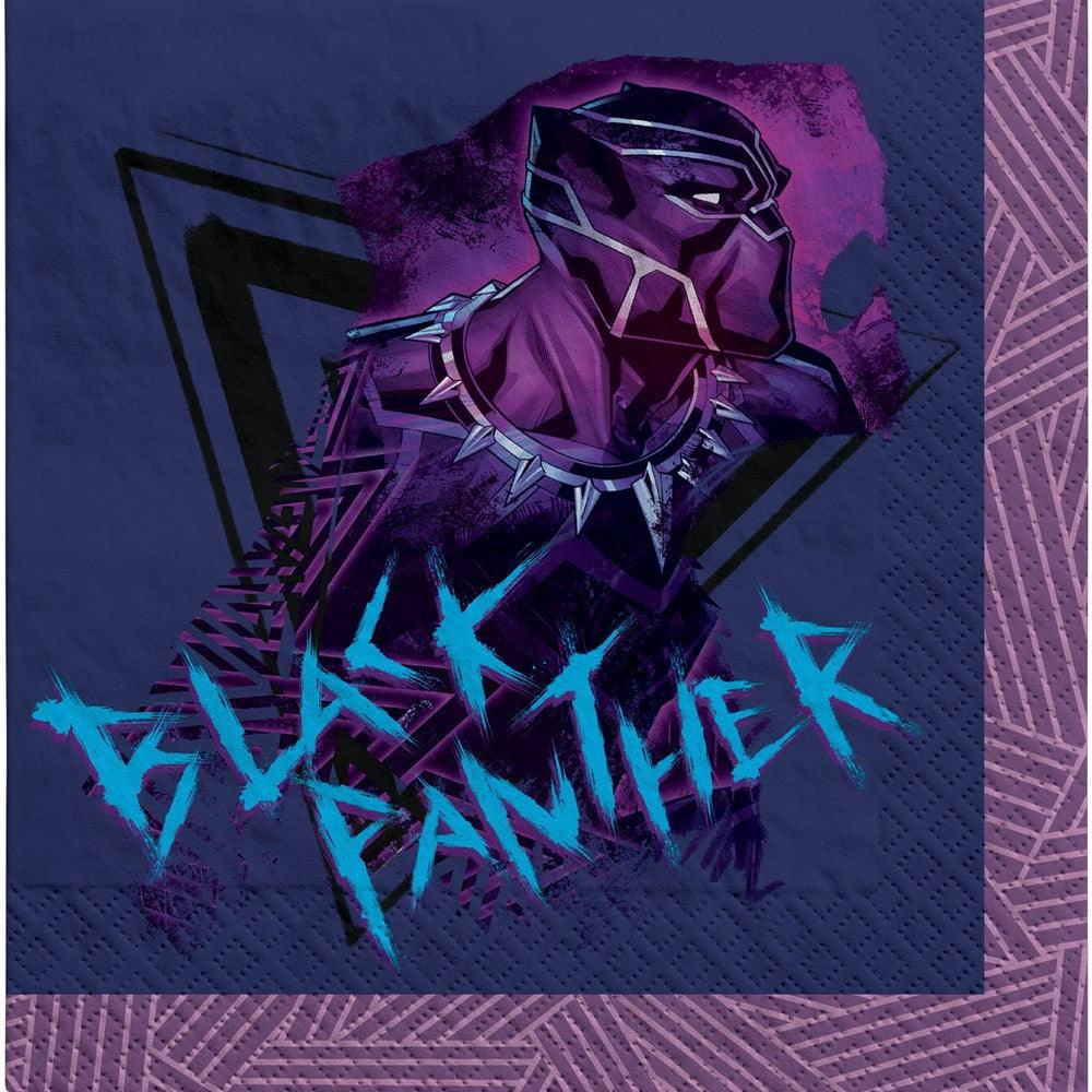 Napkin (L) Black Panther Wakanda Forever 16ct - Toy World Inc
