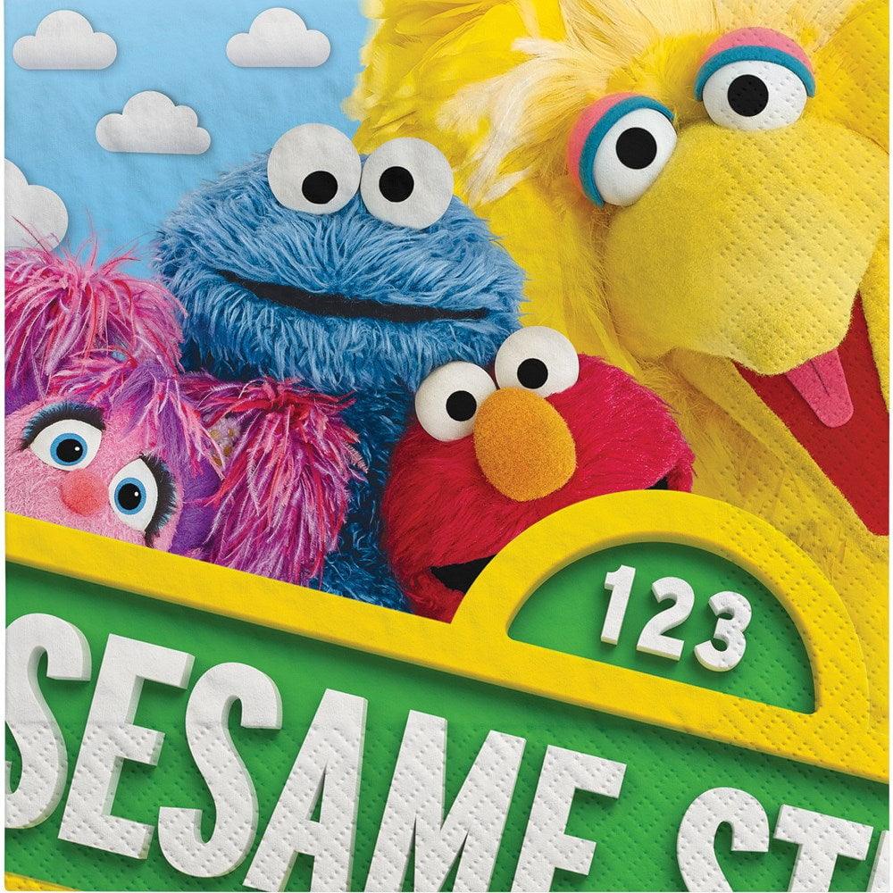 Napkin (L) Sesame Street 16ct - Toy World Inc