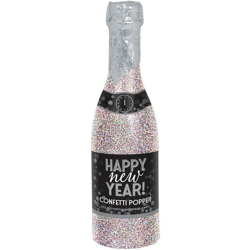 New Years Glitter Bottle Party Popper Colorful - Toy World Inc